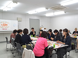 オレンジリボン活動 リボンの作成